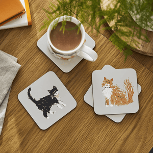 Ulster Weavers Coasters Feline Friends 4-Pack