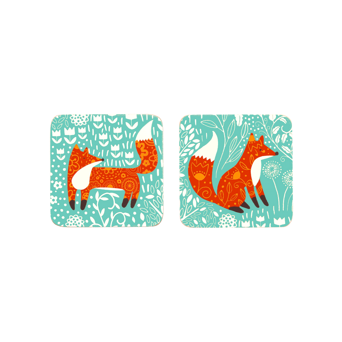 Ulster Weavers Coasters Foraging Fox 4-Pack