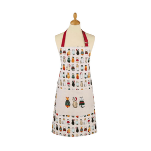 Ulster Weavers Cotton Apron Christmas Cats in Waiting
