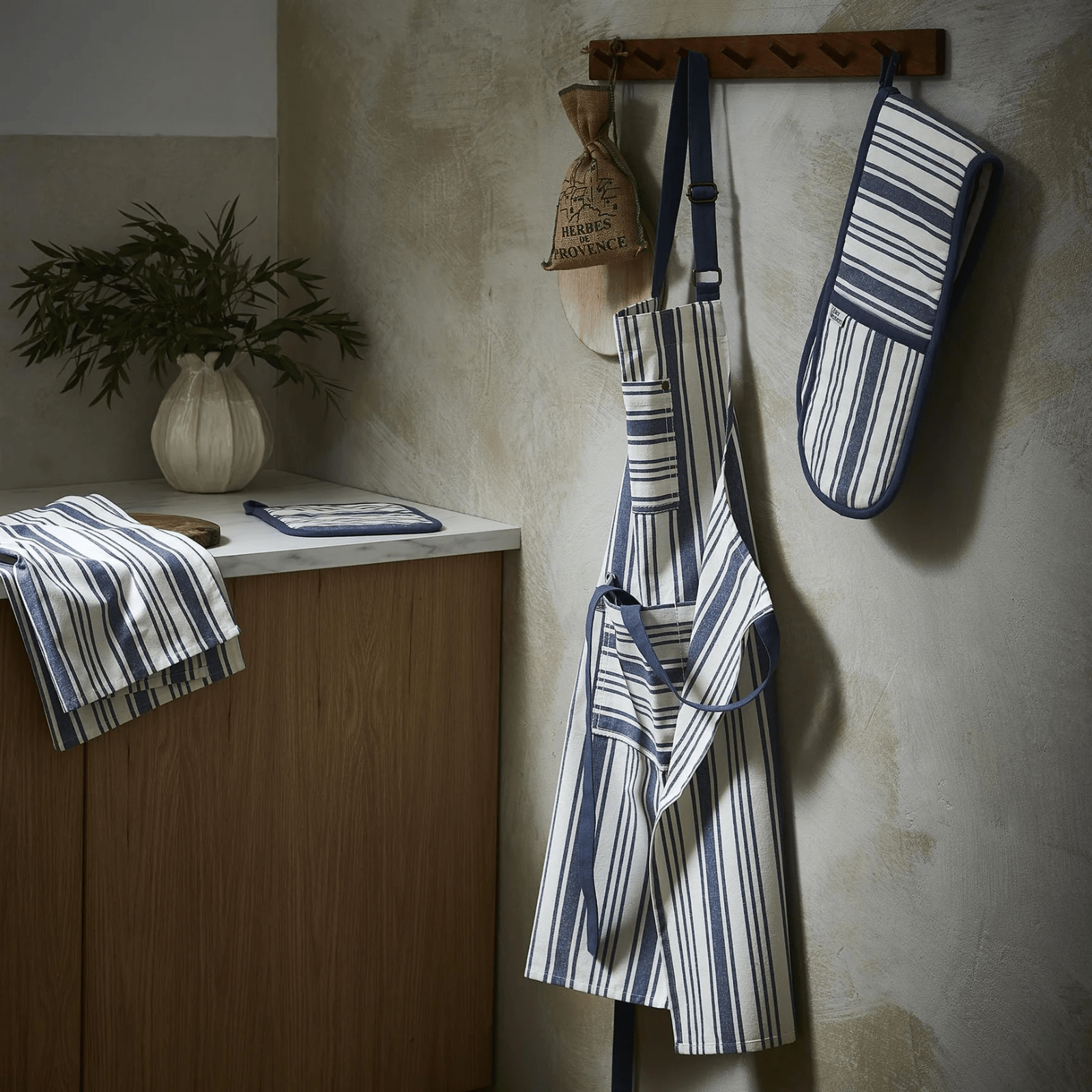 Ulster Weavers Cotton Apron Denim Stripe