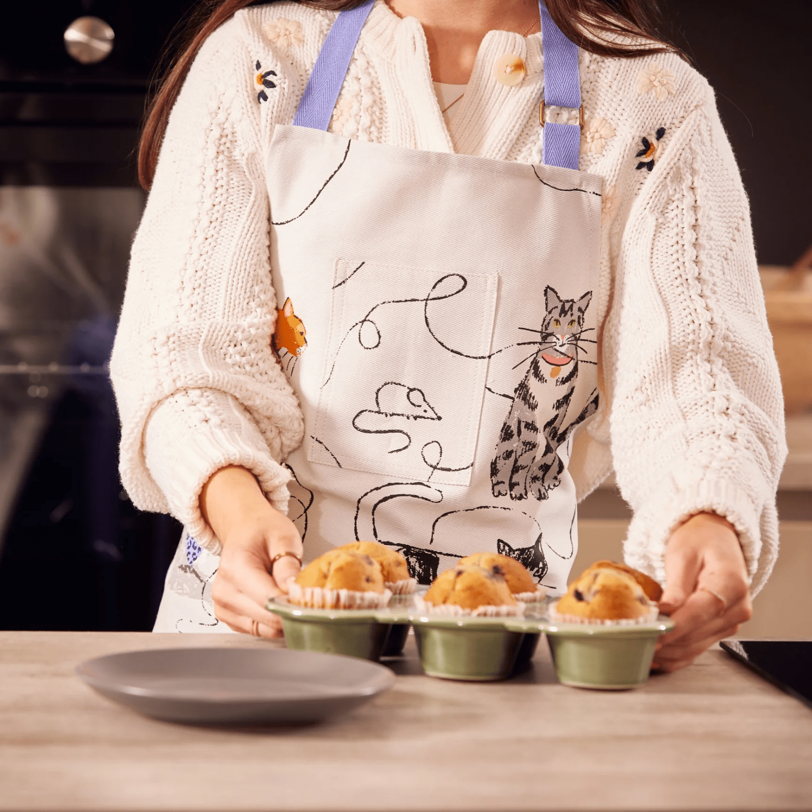 Ulster Weavers Cotton Apron Feline Friends