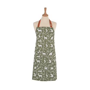 Ulster Weavers Cotton Apron Forest Friends Sage