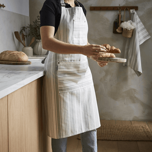 Ulster Weavers Cotton Apron Sage Stripe