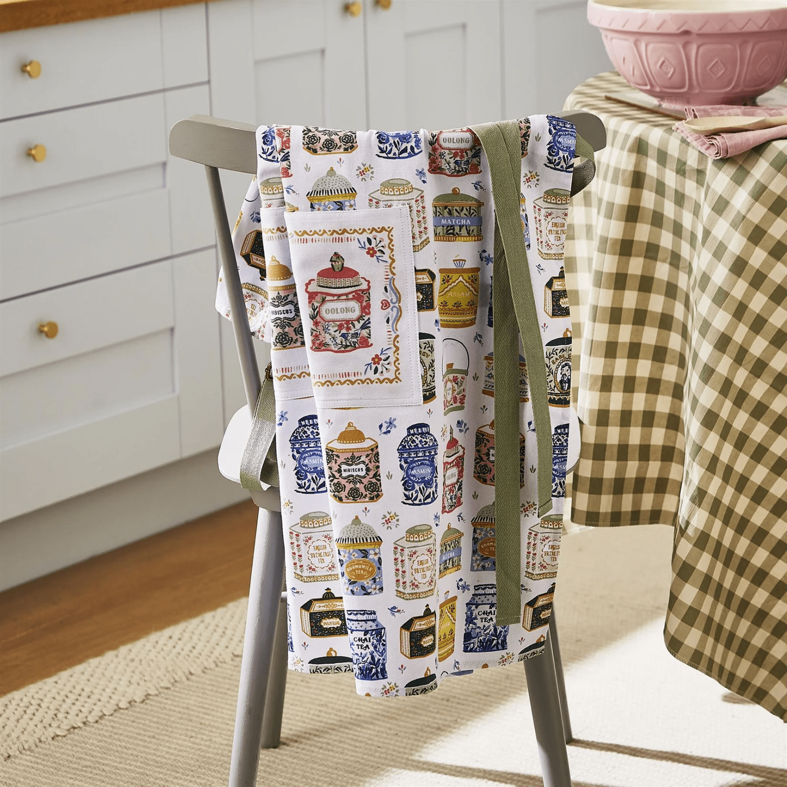 Ulster Weavers Cotton Apron Tea Tins