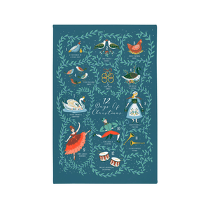 Ulster Weavers Cotton Tea Towel 12 Days of Christmas