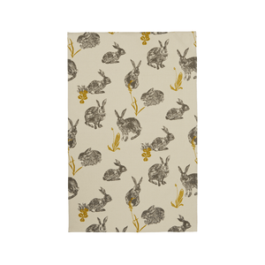 Ulster Weavers Cotton Tea Towel Block Print Rabbits