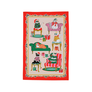 Ulster Weavers Cotton Tea Towel Christmas Cool Cats