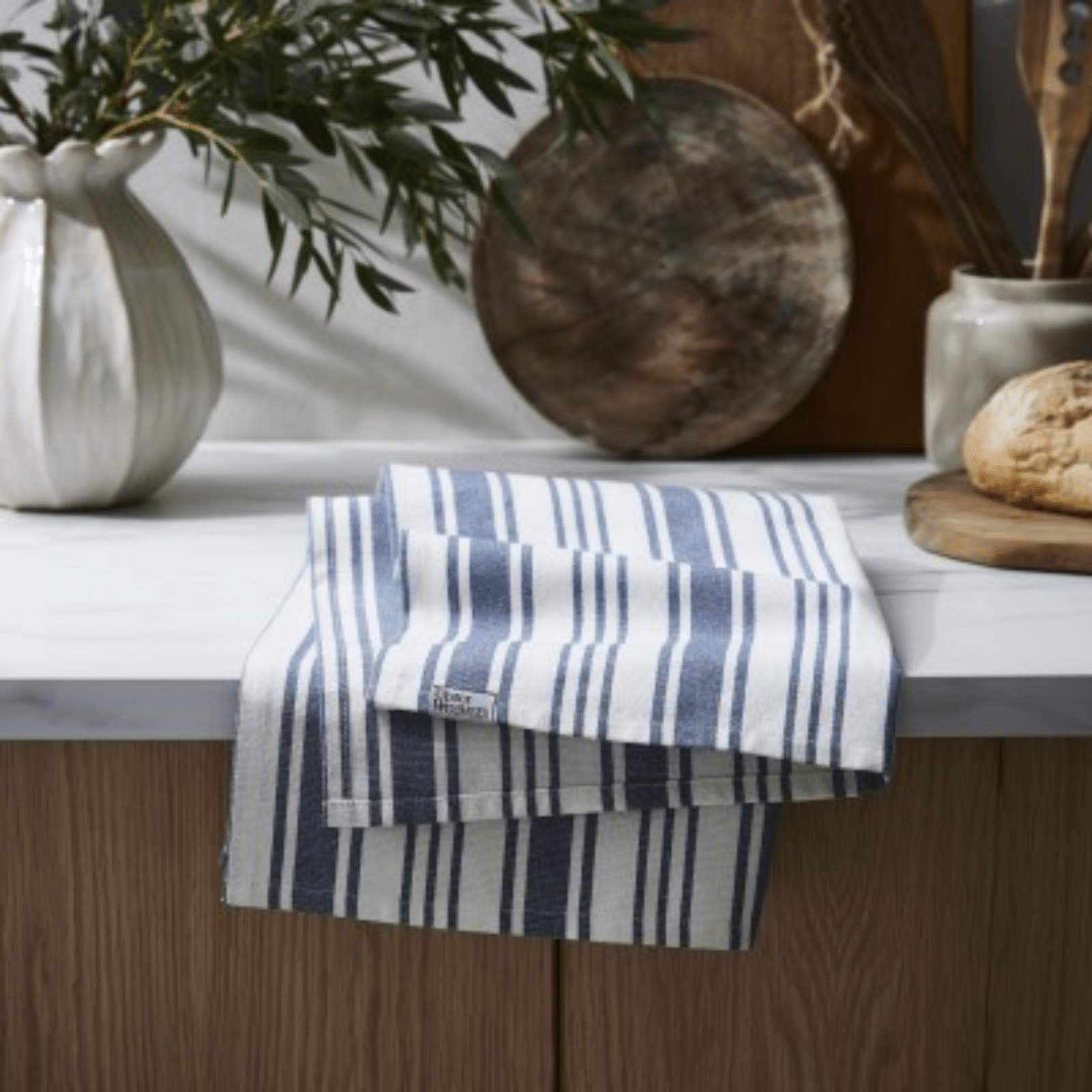 Ulster Weavers Cotton Tea Towel Denim Stripe