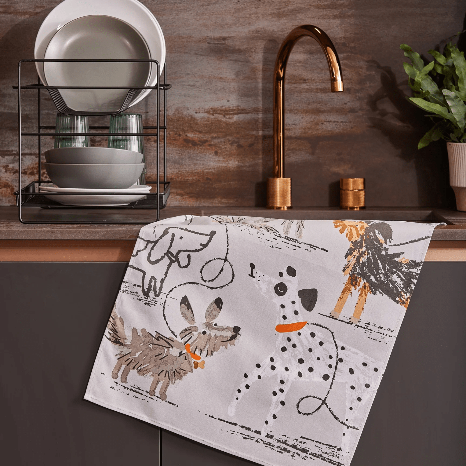 Ulster Weavers Cotton Tea Towel Dog Days