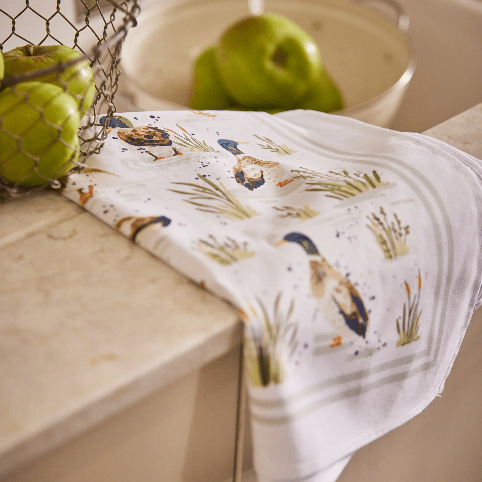 Ulster Weavers Cotton Tea Towel Farmhouse Ducks