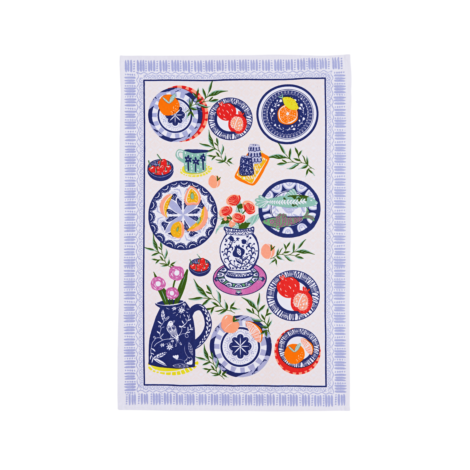 Ulster Weavers Cotton Tea Towel Mediterranean Plates