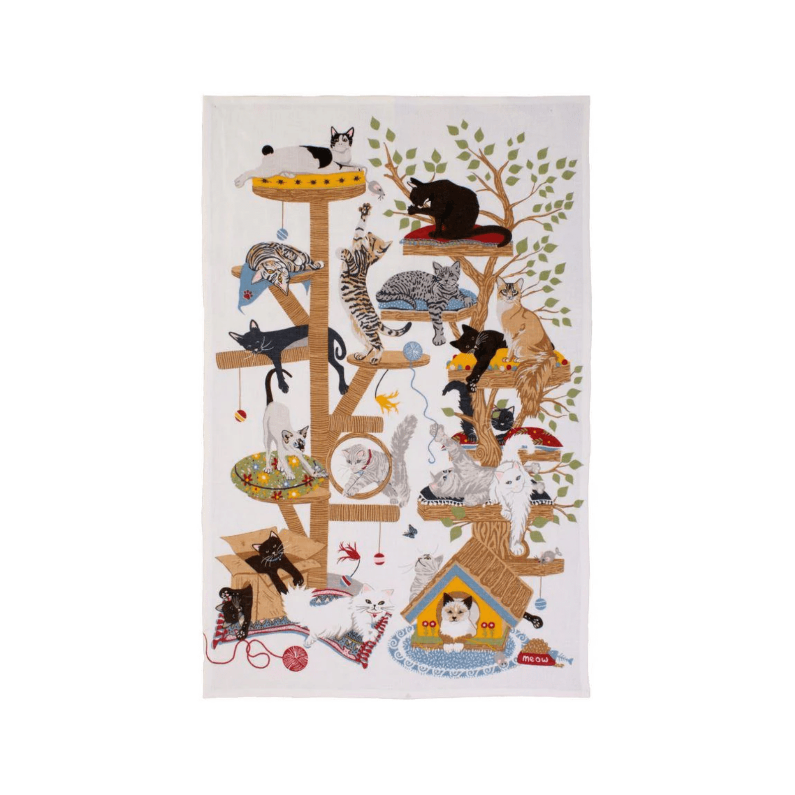 Ulster Weavers Cotton Tea Towel Moggie Mayhem