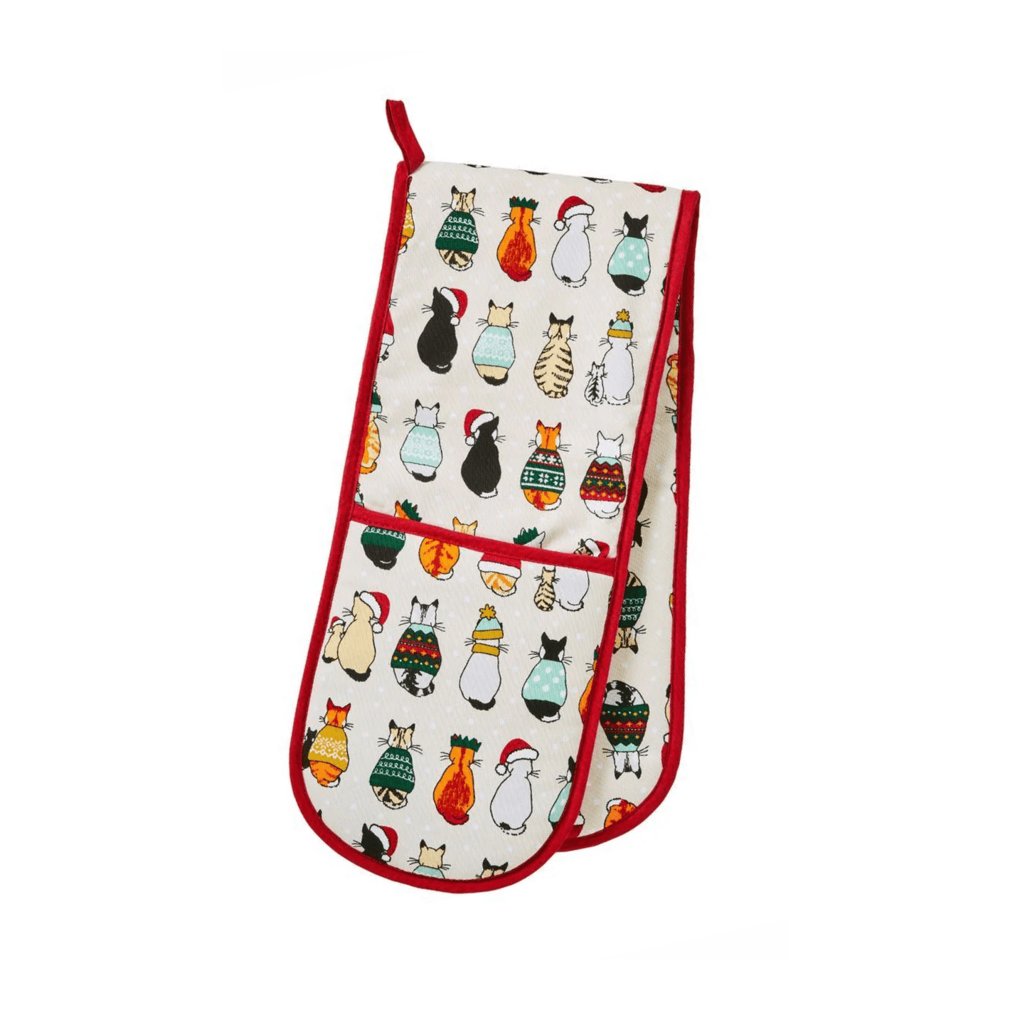 Ulster Weavers Double Oven Glove Christmas Cats in Waiting