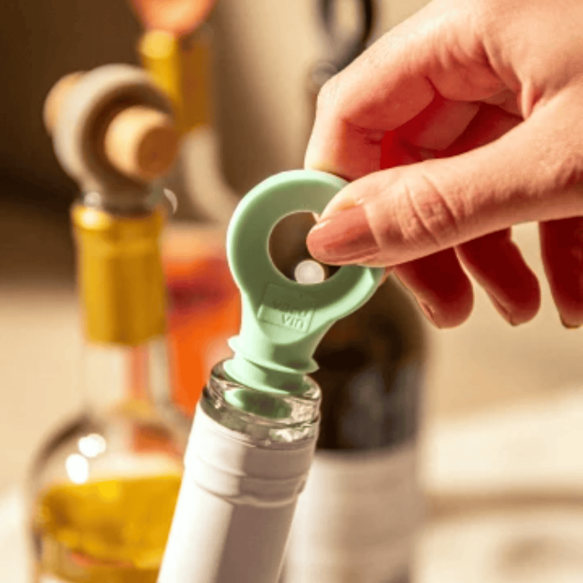 Vacu Vin Bottle Stoppers Set of 4