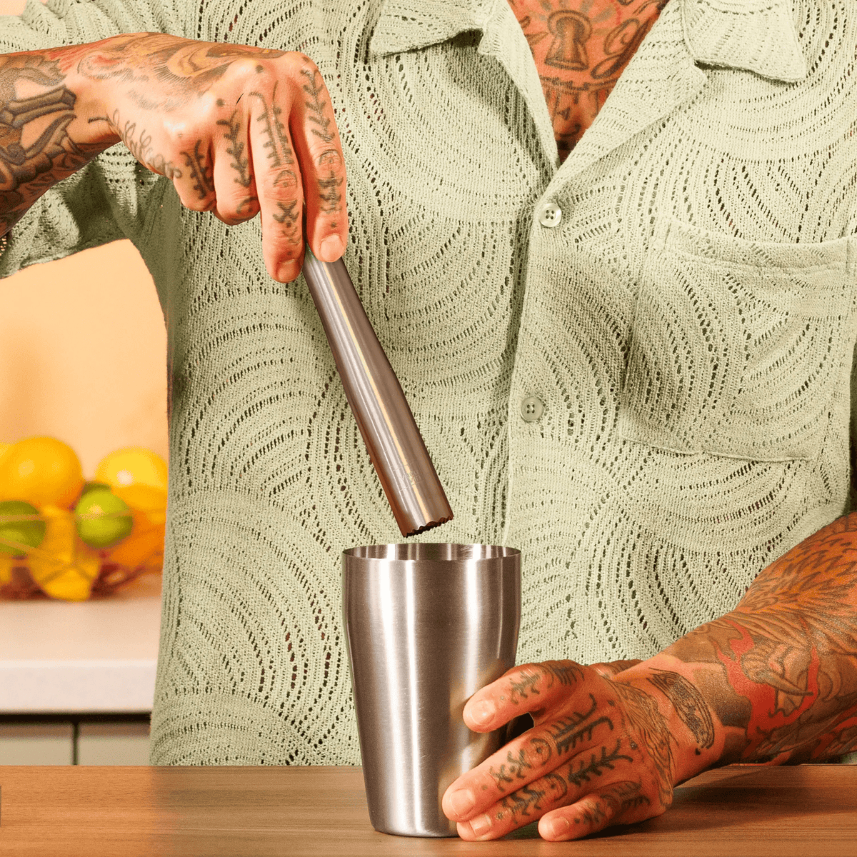 Vacu Vin Cocktail Muddler Stainless Steel