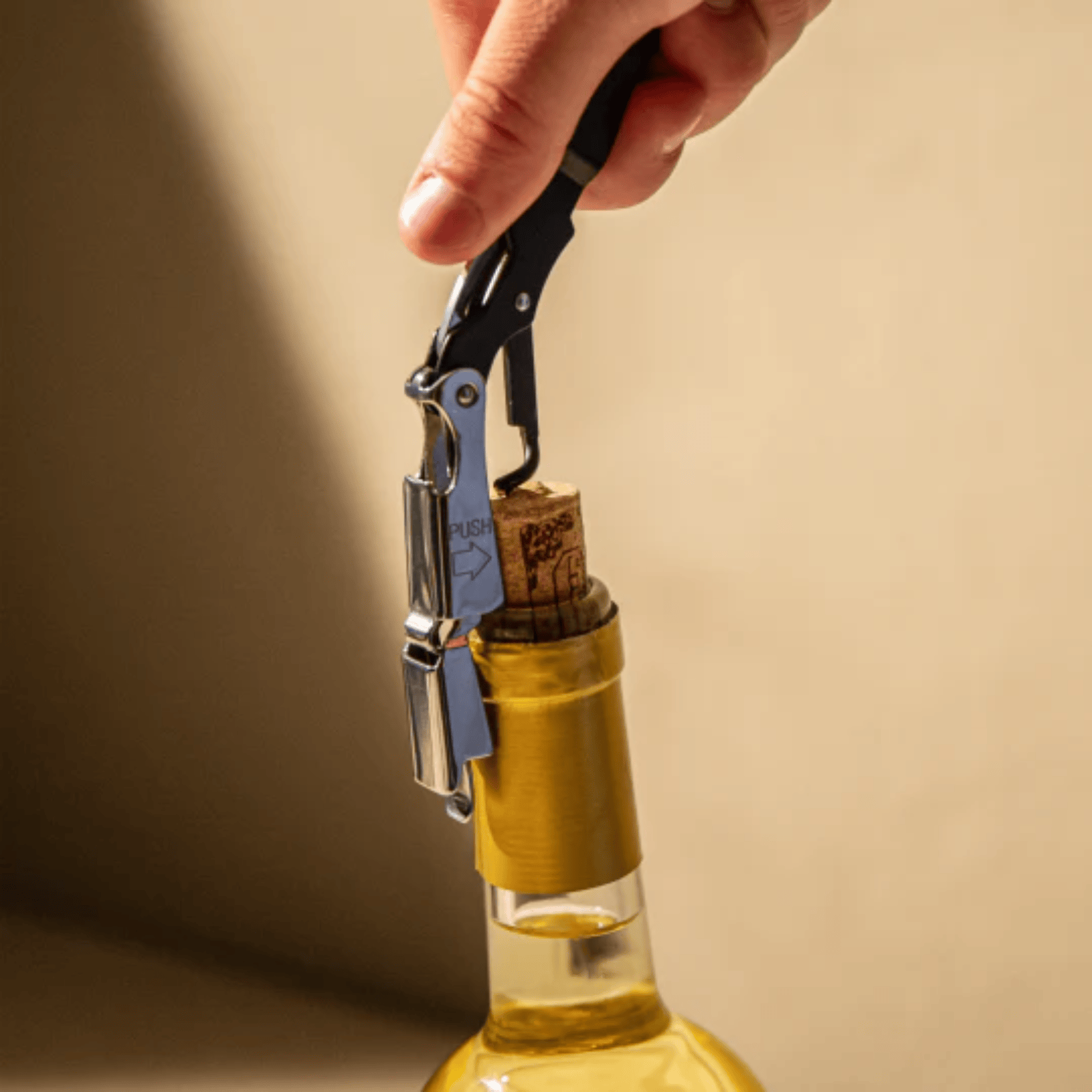 Vacu Vin Waiters Corkscrew Push