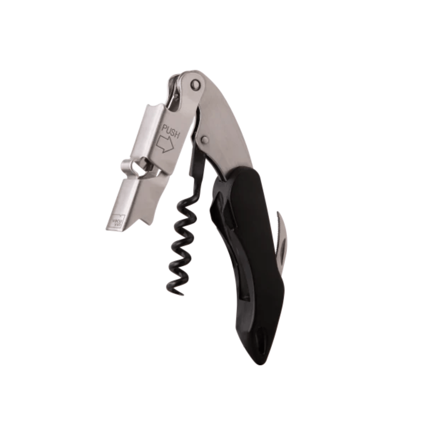 Vacu Vin Waiters Corkscrew Push Large