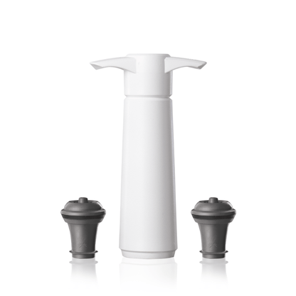 Vacu Vin Wine Saver Pump and 2 Stoppers White