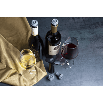 Vacu Vin Wine Saver Pump and Stopper Black The Homestore Auckland