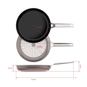 Valira Air Ceramic Induction Non-Stick Frying Pan 30cm