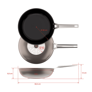Valira Air Ceramic Induction Non-Stick Wok 30cm