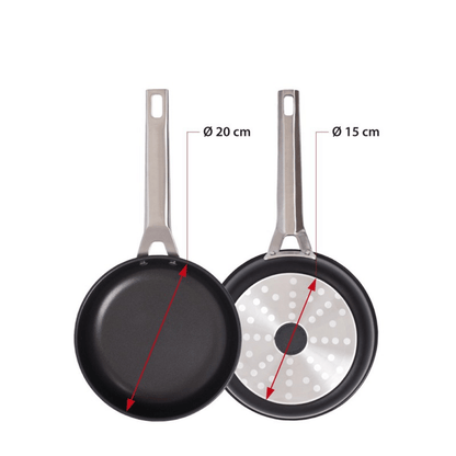 Valira Air Induction Non-Stick Frying Pan Set 20cm + 24cm The Homestore Auckland