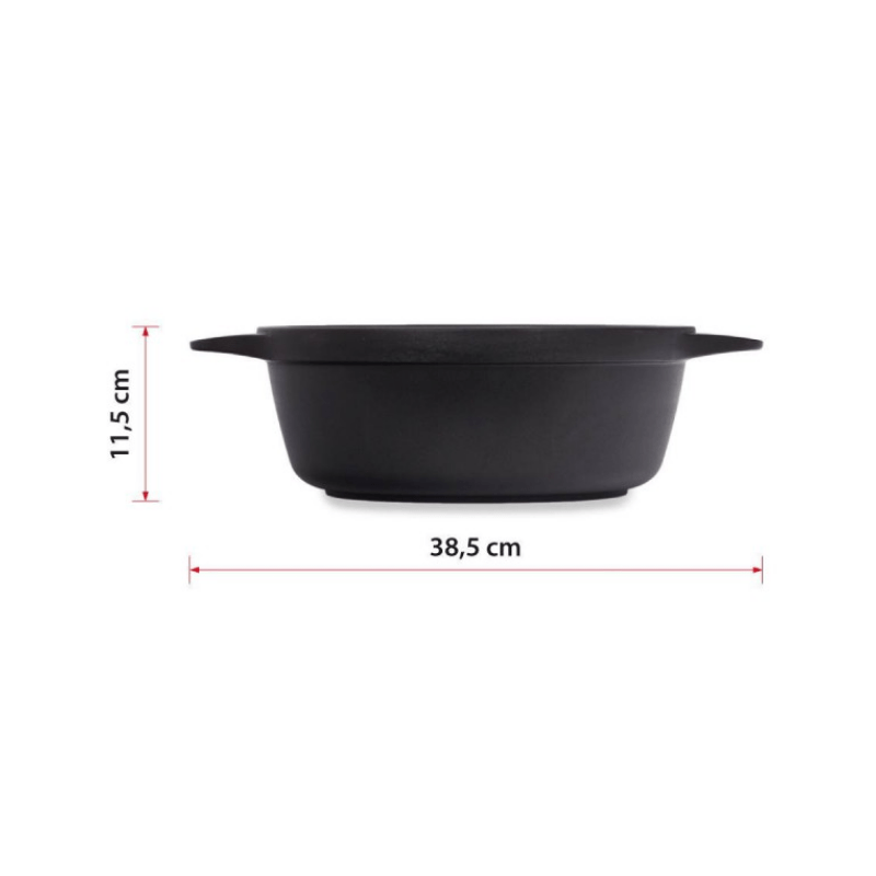 Valira Induction Non-Stick Tall Casserole 28cm + Lid + Silicone Handle Covers The Homestore Auckland