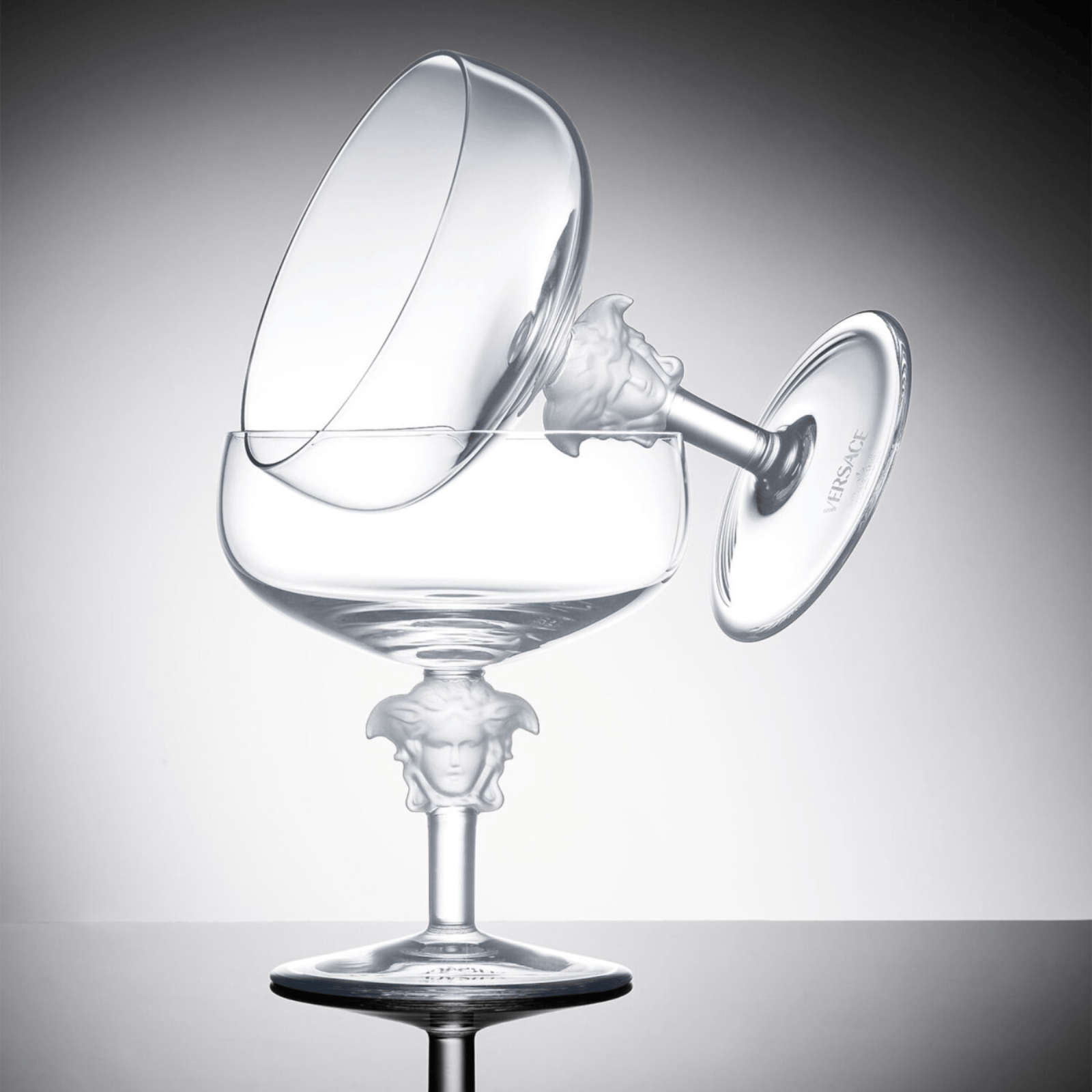 Versace Medusa Lumiere 2nd Edition Champagne Goblet Set of 2