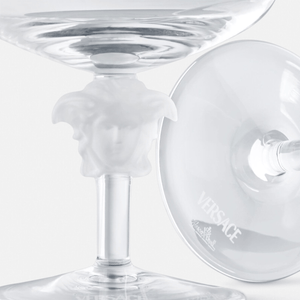 Versace Medusa Lumiere 2nd Edition Champagne Goblet Set of 2