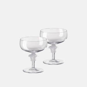 Versace Medusa Lumiere 2nd Edition Champagne Goblet Set of 2