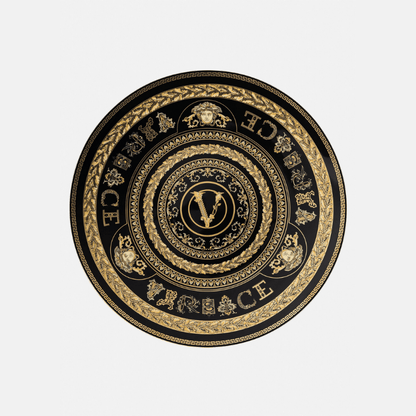 Versace Virtus Gala Black Service Plate 33cm