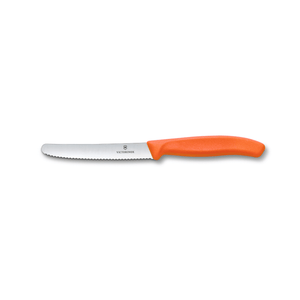 Victorinox Swiss Classic Steak/Tomato Knife Serrated 11cm Orange
