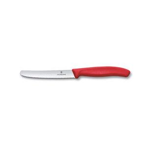 Victorinox Swiss Classic Steak/Tomato Knife Serrated 11cm Red