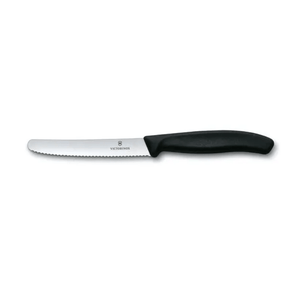 Victorinox Swiss Classic Tomato Knife Serrated 11cm Black