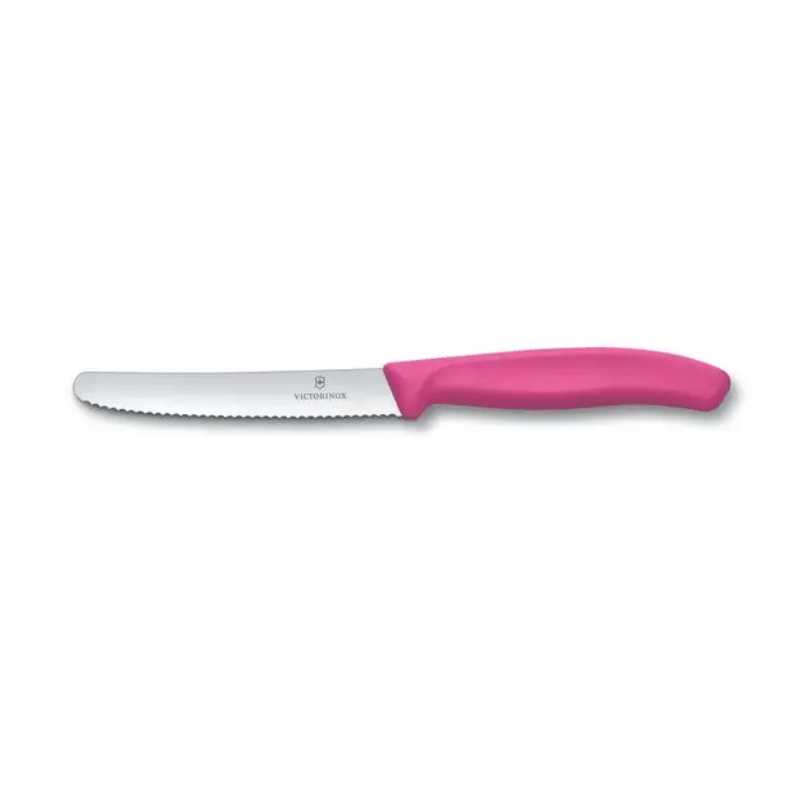 Victorinox Swiss Classic Tomato Knife Serrated 11cm Pink