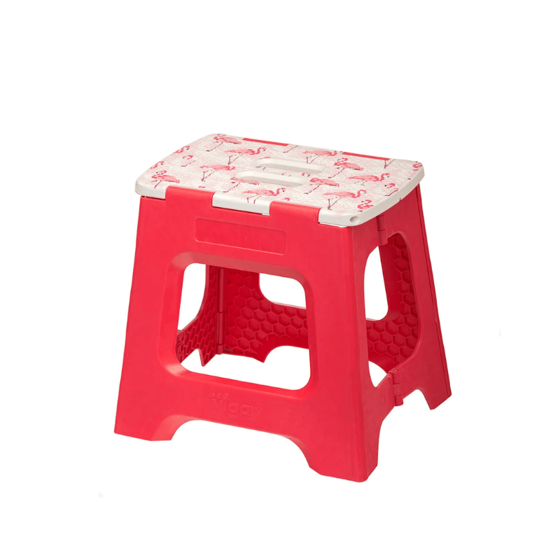 Vigar Compact Flamingo On Top Foldable Stool 32cm