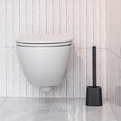 Vigar Essential Eco Toilet Set Black The Homestore Auckland
