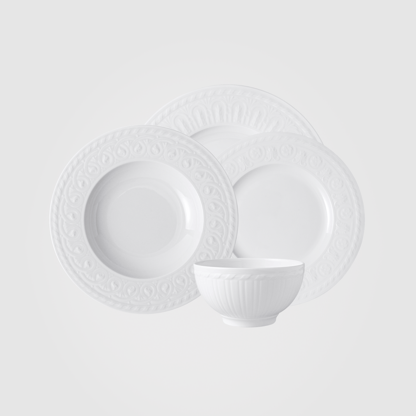 Villeroy & Boch Cellini Dinner Set for One 4-Piece