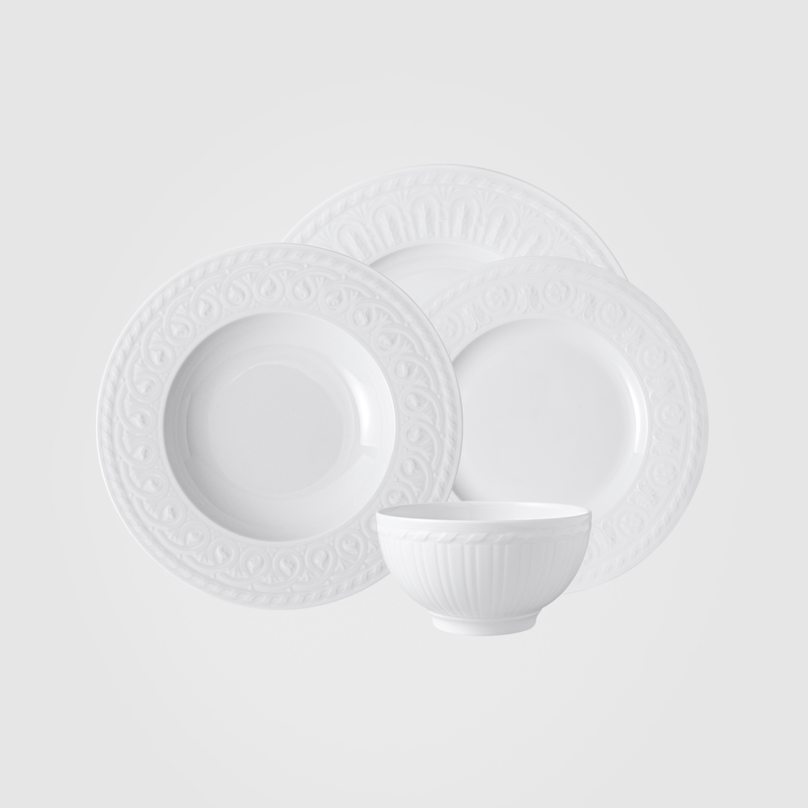Villeroy & Boch Cellini Dinner Set for One 4-Piece