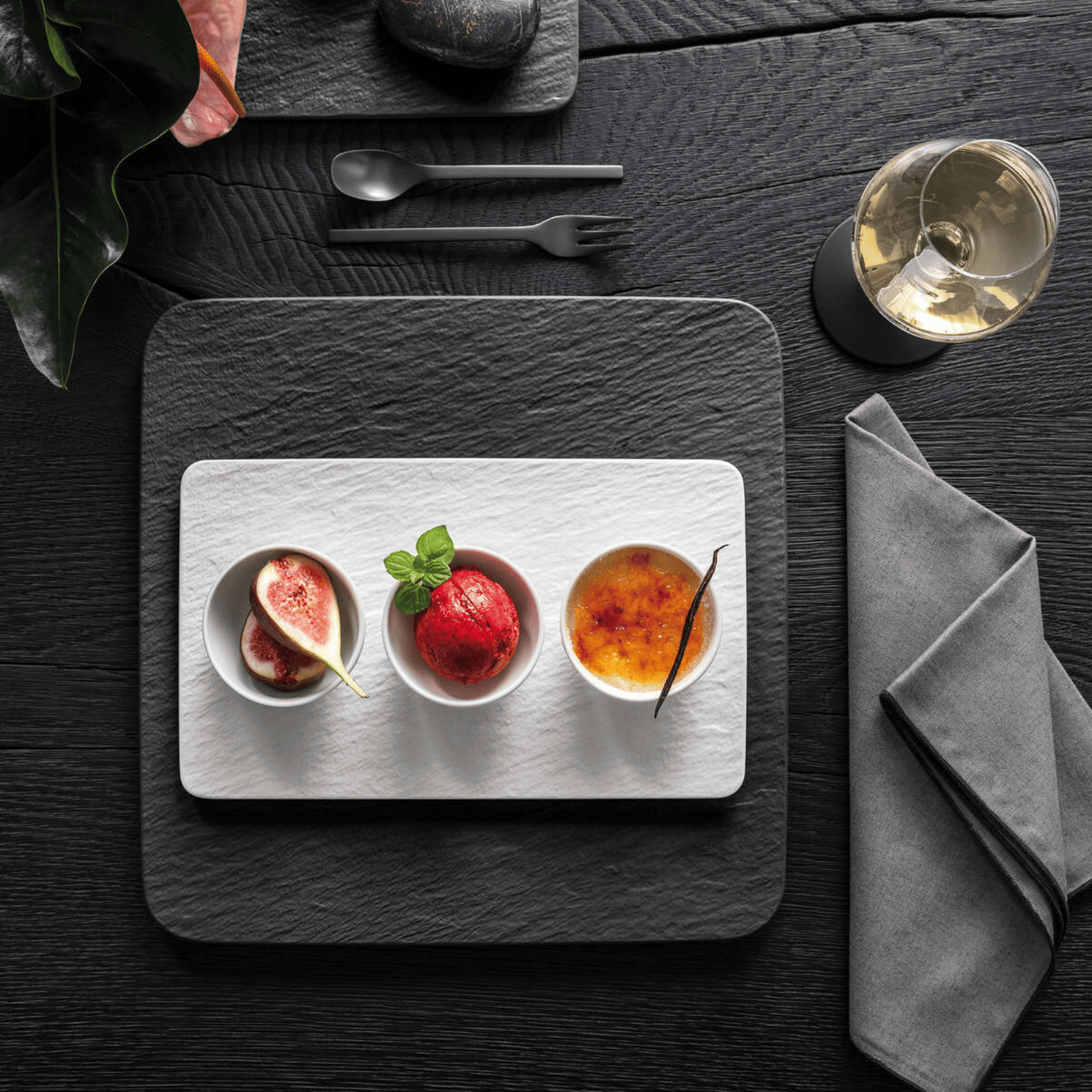 Villeroy & Boch Manufacture Rock Blanc Dip Bowl