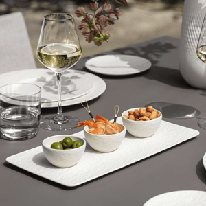 Villeroy & Boch Manufacture Rock Blanc Dip Bowl Set 4-Piece