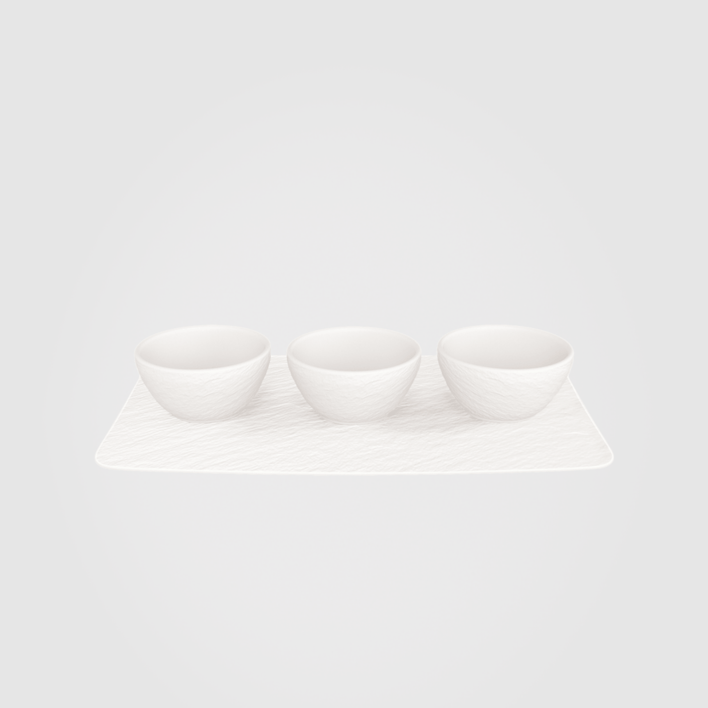 Villeroy & Boch Manufacture Rock Blanc Dip Bowl Set 4-Piece