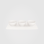 Villeroy & Boch Manufacture Rock Blanc Dip Bowl Set 4-Piece