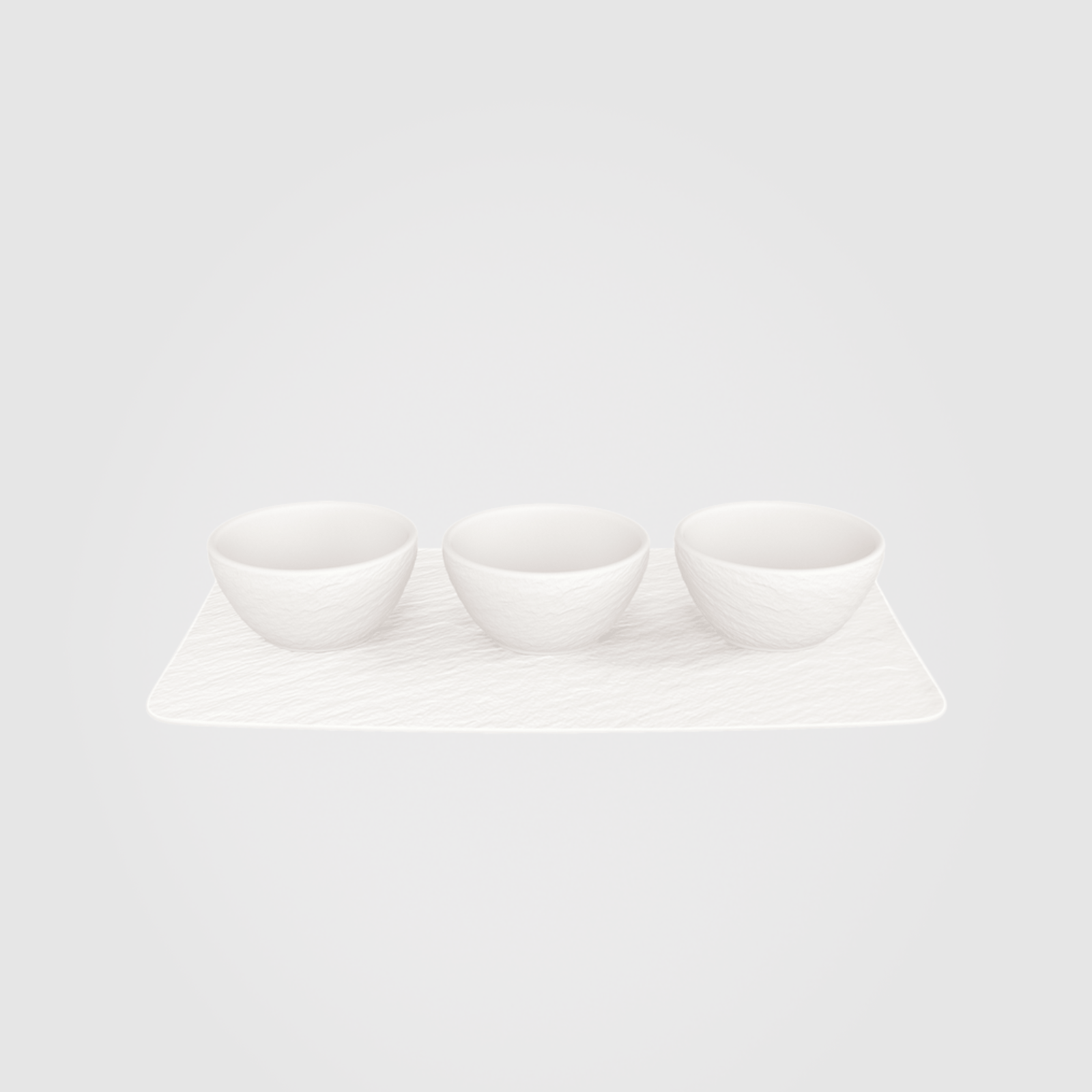 Villeroy & Boch Manufacture Rock Blanc Dip Bowl Set 4-Piece