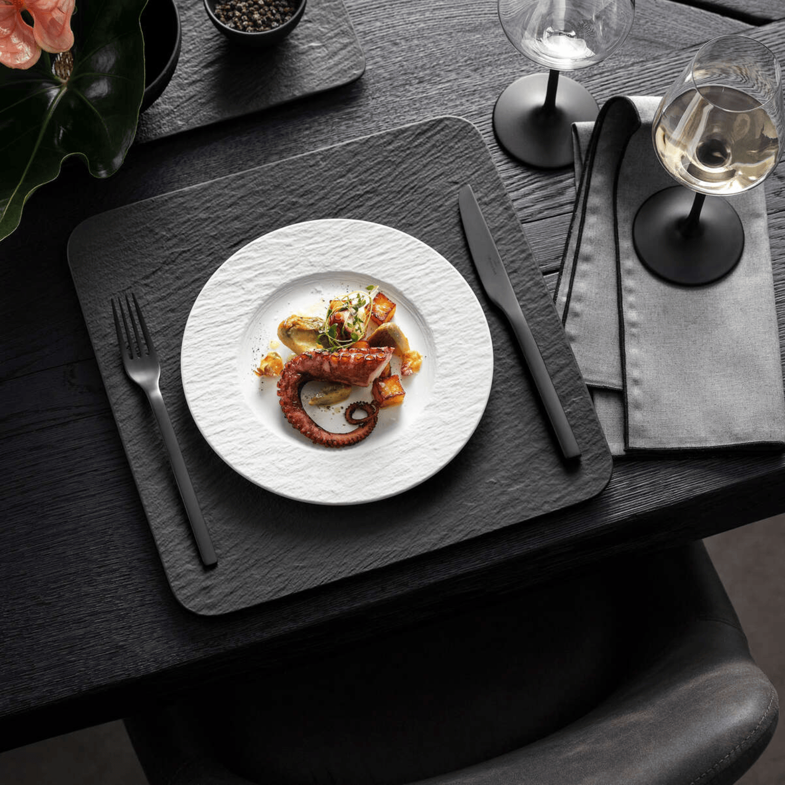 Villeroy & Boch Manufacture Rock Blanc Salad Plate