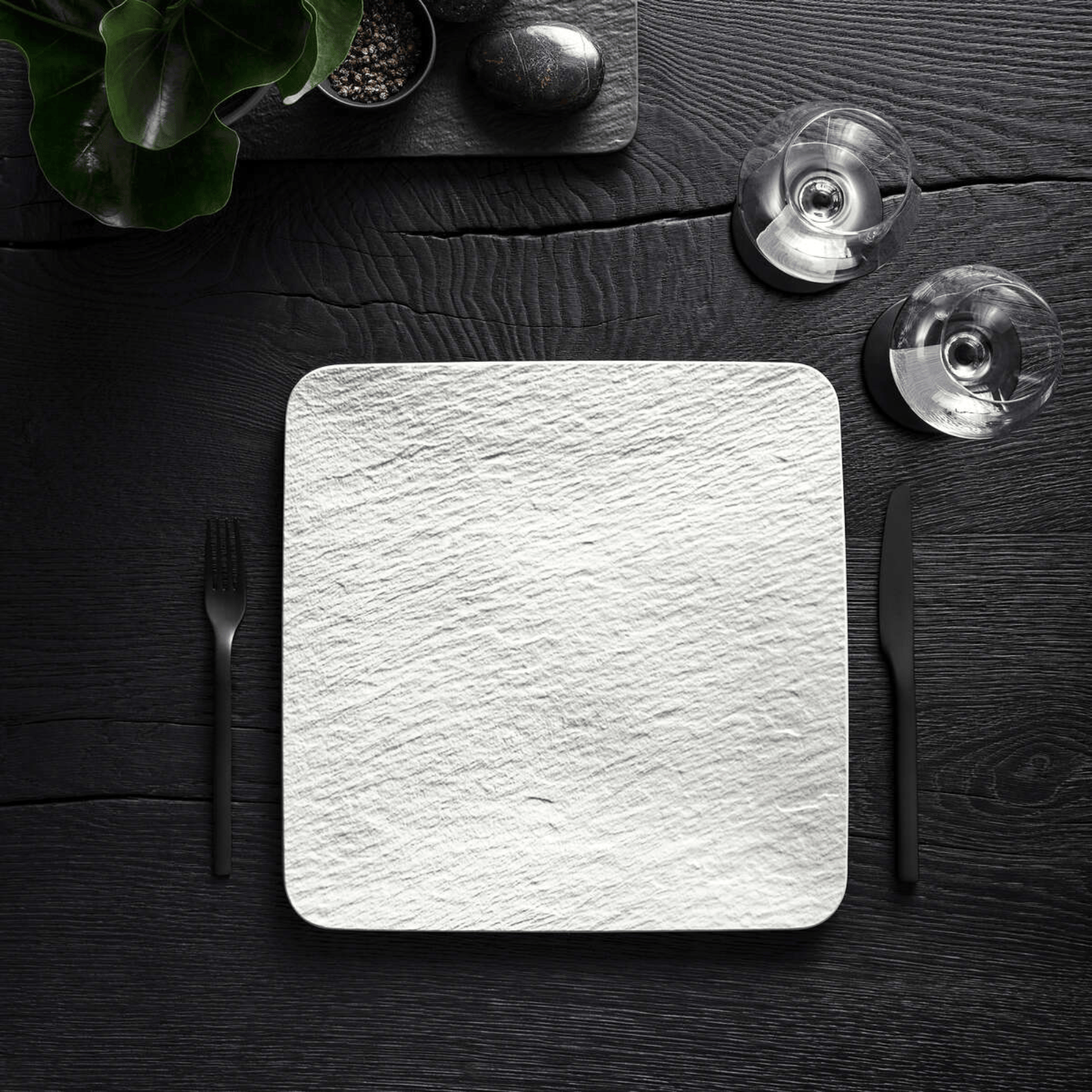 Villeroy & Boch Manufacture Rock Blanc Square Serving Plate