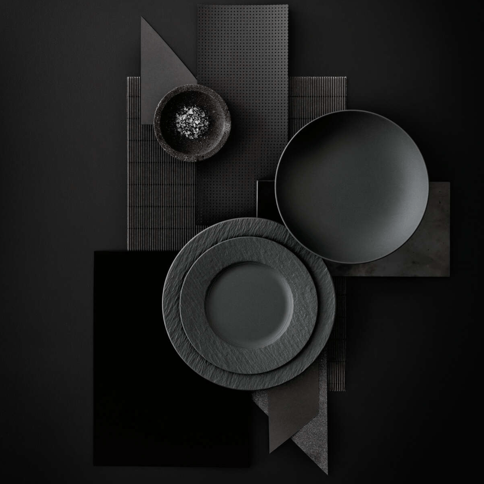 Villeroy & Boch Manufacture Rock Dinner Set for Two 8-Piece