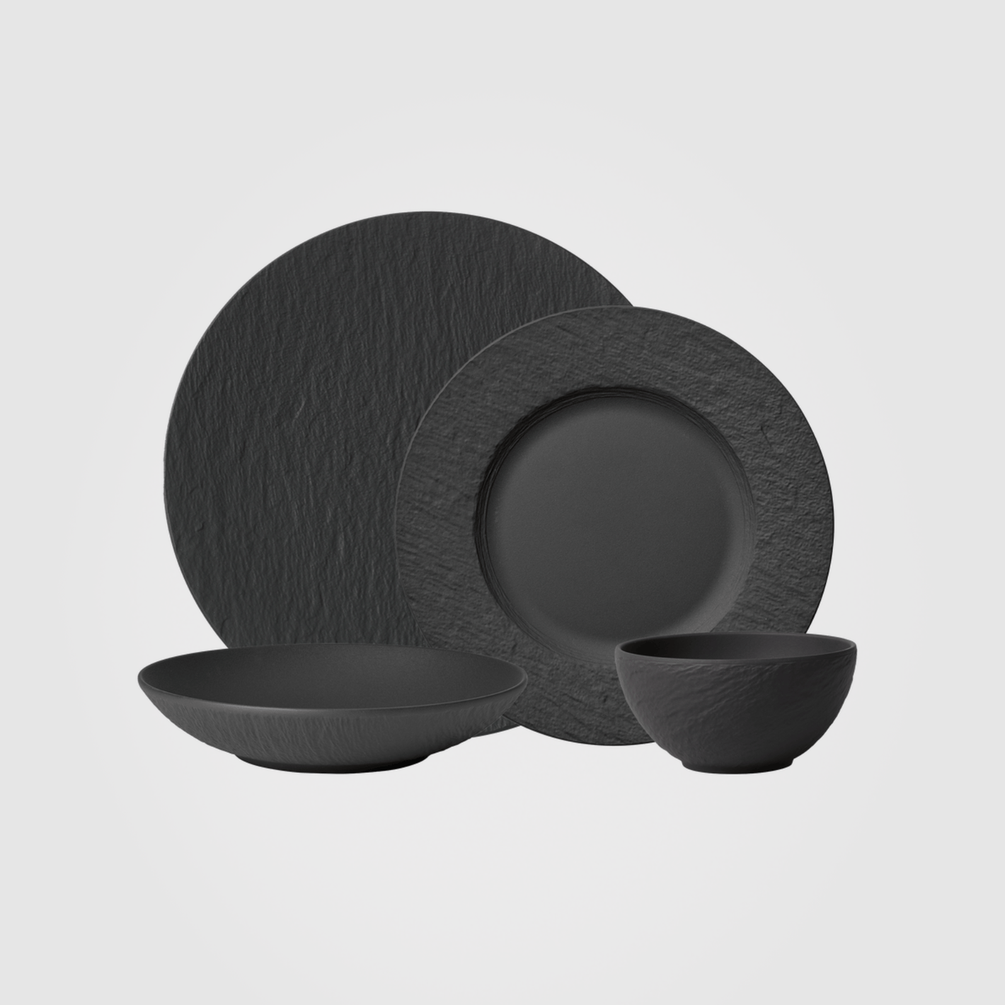 Villeroy & Boch Manufacture Rock Dinner Set for Two 8-Piece