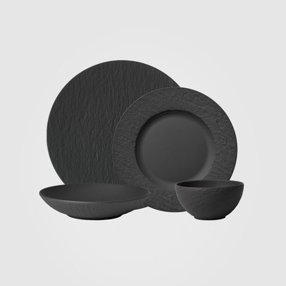 Villeroy & Boch Manufacture Rock Dinner Set for Two 8-Piece