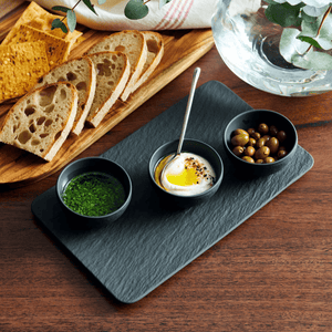 Villeroy & Boch Manufacture Rock Dip Bowl Set 4-Piece
